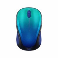 Logitech Design Collection Limited Edition Wireless Ambidextrous Optical Mouse - Blue Aurora Perspective: Main
