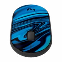 Logitech Wireless Mouse Blue Galaxy Perspective: Main