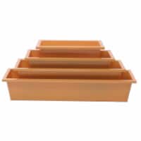 Houston International Trading 8625E SAFF S-4 Enameled Galvanized Rectangular Planter, Saffron
