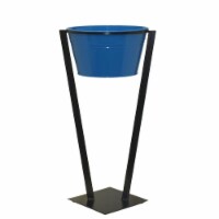 Houston International Trading 6080E B Enameled Galvanized Beverage Tub, Blue
