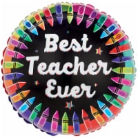 Best Teacher Ever Helium Filled Balloon Perspective: Main