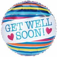 burton + BURTON Get Well Soon Stripes Balloon Perspective: Main