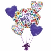Mother's Day Floral Helium Filled Balloon Bouquet Perspective: Main