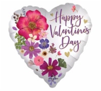 Happy Valentine's Day Helium Filled Balloon - White Multi Perspective: Main