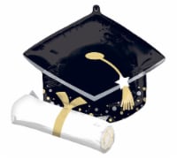 Graduation Cap And Diploma Shape Helium Filled Balloon Perspective: Main