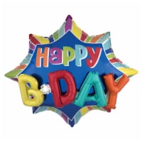 Happy Birthday Burst Multi-Balloon Perspective: Main