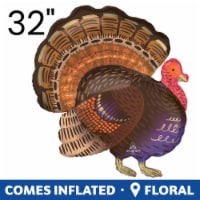 Thanksgiving Turkey Oversized Shape Helium Filled Balloon Perspective: Main