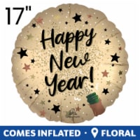 Happy New Year Helium Filled Balloon Perspective: Main