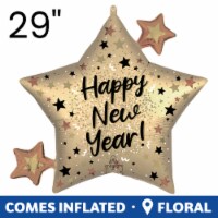Happy New Year Oversized Shape Helium Filled Balloon Perspective: Main