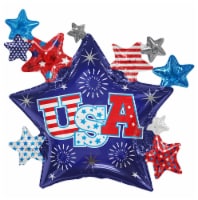USA Stars Oversized Helium Filled Balloon Perspective: Main