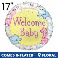 WELCOME BABY Helium Filled Balloon Perspective: Main
