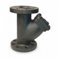 Mueller Steam Specialty Y Strainer,27 1/2 H,0.062 Perf 4 752 iron body flanged