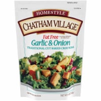 Chatham Village® Homestyle Fat Free Garlic & Onion Traditional Cut Baked Croutons