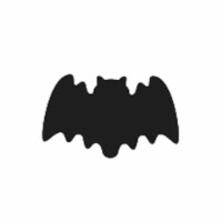 Creative Shapes Etc SE-0415 0.5 x 0.5 in. Incentive Stamp - Bat