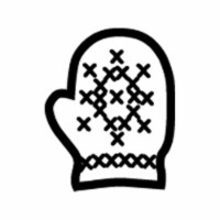 Creative Shapes Etc SE-0466 0.5 x 0.5 in. Incentive Stamp - Mitten