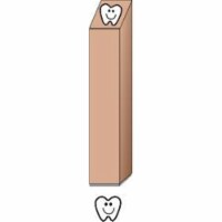 Creative Shapes Etc SE-0470 0.5 x 0.5 in. Incentive Stamp - Tooth