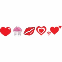 Creative Shapes Etc SE-0507 0.5 x 0.5 in. Incentive Stamp Set, Valentines Day - 5 Count