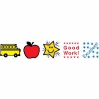 Creative Shapes Etc SE-0510 0.5 x 0.5 in. Incentive Stamp Set, Back to School - 5 Count