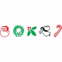 Creative Shapes Etc SE-0514 0.5 x 0.5 in. Incentive Stamp Set, Christmas - 5 Count