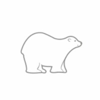 Creative Shapes Etc SE-0515 0.5 x 0.5 in. Incentive Stamp Hat Sled - Polar bear