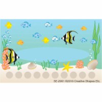 Creative Shapes Etc SE-2061 4 x 2.5 in. Incentive Punch Card, Under the Sea - 30 Sheets per P