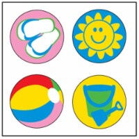 Creative Shapes Etc SE-2531 2 x 8 in. Incentive Stickers, Beach - 864 Count