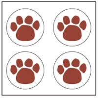 Creative Shapes Etc SE-2534 2 x 8 in. Incentive Stickers, Paw Print - 864 Count