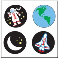 Creative Shapes Etc SE-2536 2 x 8 in. Incentive Stickers, Space - 864 Count