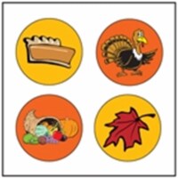 Creative Shapes Etc SE-2540 2 x 8 in. Incentive Stickers, November Theme - 864 Count
