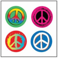Creative Shapes Etc SE-2544 2 x 8 in. Incentive Stickers, Peace - 864 Count
