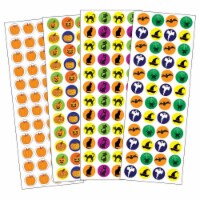Creative Shapes Etc SE-2568 2 x 8 in. Incentive Assorted Sticker Set - 1152 Halloween