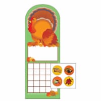 Creative Shapes Etc SE-4055 3 x 9 in. Incentive Sticker Set, Turkey - 6 Sheets per Pack & 288
