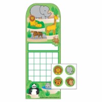 Creative Shapes Etc SE-4066 3 x 9 in. Incentive Sticker Set, Zoo - 6 Sheets per Pack & 288 Co