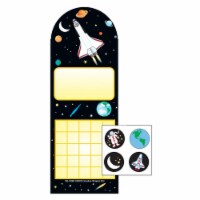Creative Shapes Etc SE-4067 3 x 9 in. Incentive Sticker Set, Space - 6 Sheets per Pack & 288