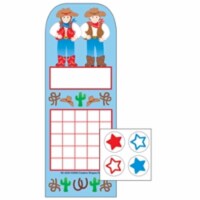 Creative Shapes Etc SE-4077 3 x 9 in. Incentive Sticker Set, Western - 6 Sheets per Pack & 28
