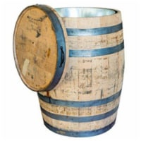 Real Wood Products 242480 Authentic Whole Oak Whiskey Barrel