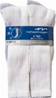 Michael Morgan Men's Over-the-Calf Socks - White - 6 Pack Perspective: Main