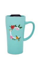 PMI Worldwide Monogram Latte Mug - Blue Perspective: Main