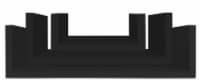 Wood U Shelf - Black Perspective: Main