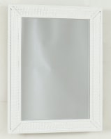 Rattan White Mirror