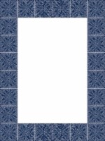 Crystal Art Gallery Blue Patterned Box Top Mirror