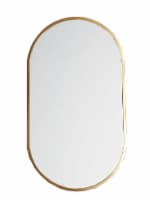 Crystal Art Gallery Gold Pill Shaped Metal Mirror Decor