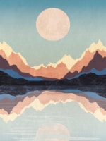 Crystal Art Gallery Mountain Lake Wood Picture Decor