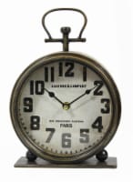 Crystal Art Gallery Table Top Metal Clock