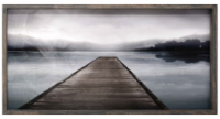 Crystal Art Gallery Framed Misted Shores Wall Art - Brown/Blue