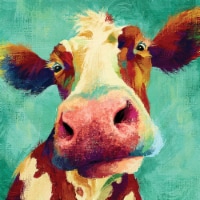 Crystal Art Gallery Humor Cows Canvas