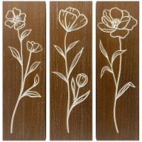 Wood Flower Panel Wall Art Perspective: Main
