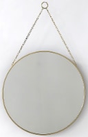 Crystal Art Gallery Hanging Chain Wood Mirror