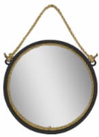 Crystal Art Gallery Round Rope Hanging Mirror Perspective: Main