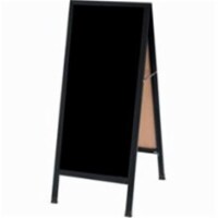 Aarco Products  Aluminum Black Powder Coated A-Frame Sidewalk Black Acrylic Board
